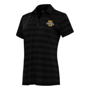 Women's Antigua Black Marquette Golden Eagles Tunnel Polo