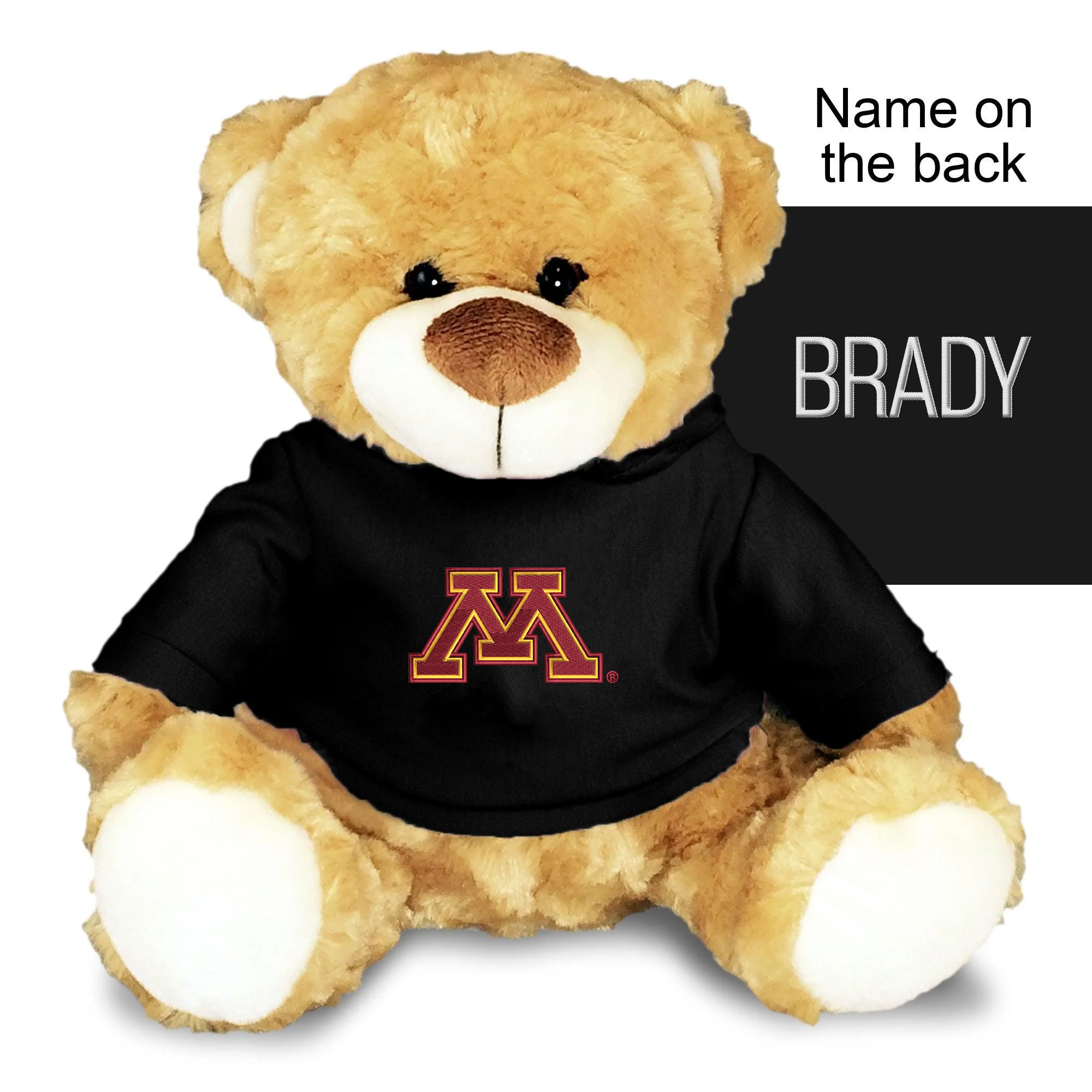 Chad & Jake Black Minnesota Golden Gophers Personalized 10'' Plush Bear