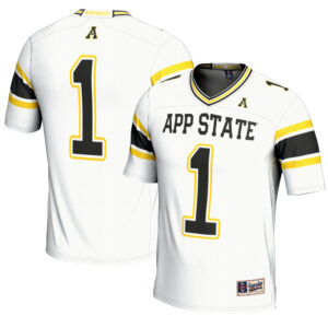 Youth GameDay Greats #1 White Appalachian State Mountaineers Endzone Football Jersey