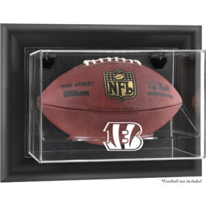 Cincinnati Bengals Black Framed Wall-Mountable Football Display Case