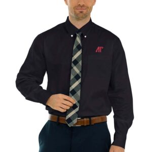 Men's Black Austin Peay State Governors Wicked Woven Long Sleeve Button-Down Shirt