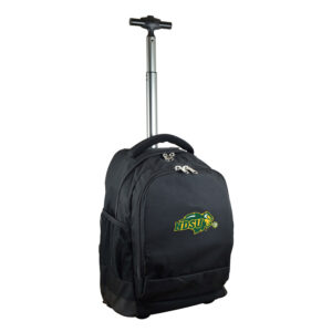 Black NDSU Bison 19'' Premium Wheeled Backpack