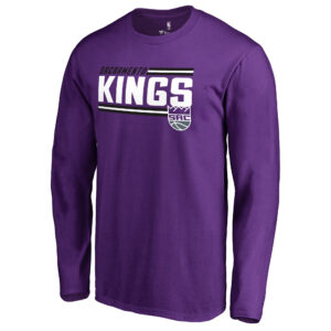Men's Purple Sacramento Kings Onside Stripe Long Sleeve T-Shirt