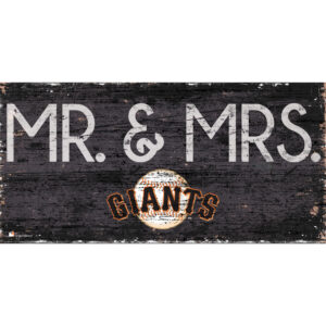 San Francisco Giants 6'' x 12'' Mr. & Mrs. Sign