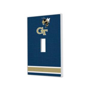 Georgia Tech Yellow Jackets Stripe Design Single Toggle Light Switch Plate
