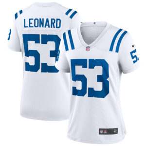 Women's Nike Shaquille Leonard White Indianapolis Colts Game Player Jersey