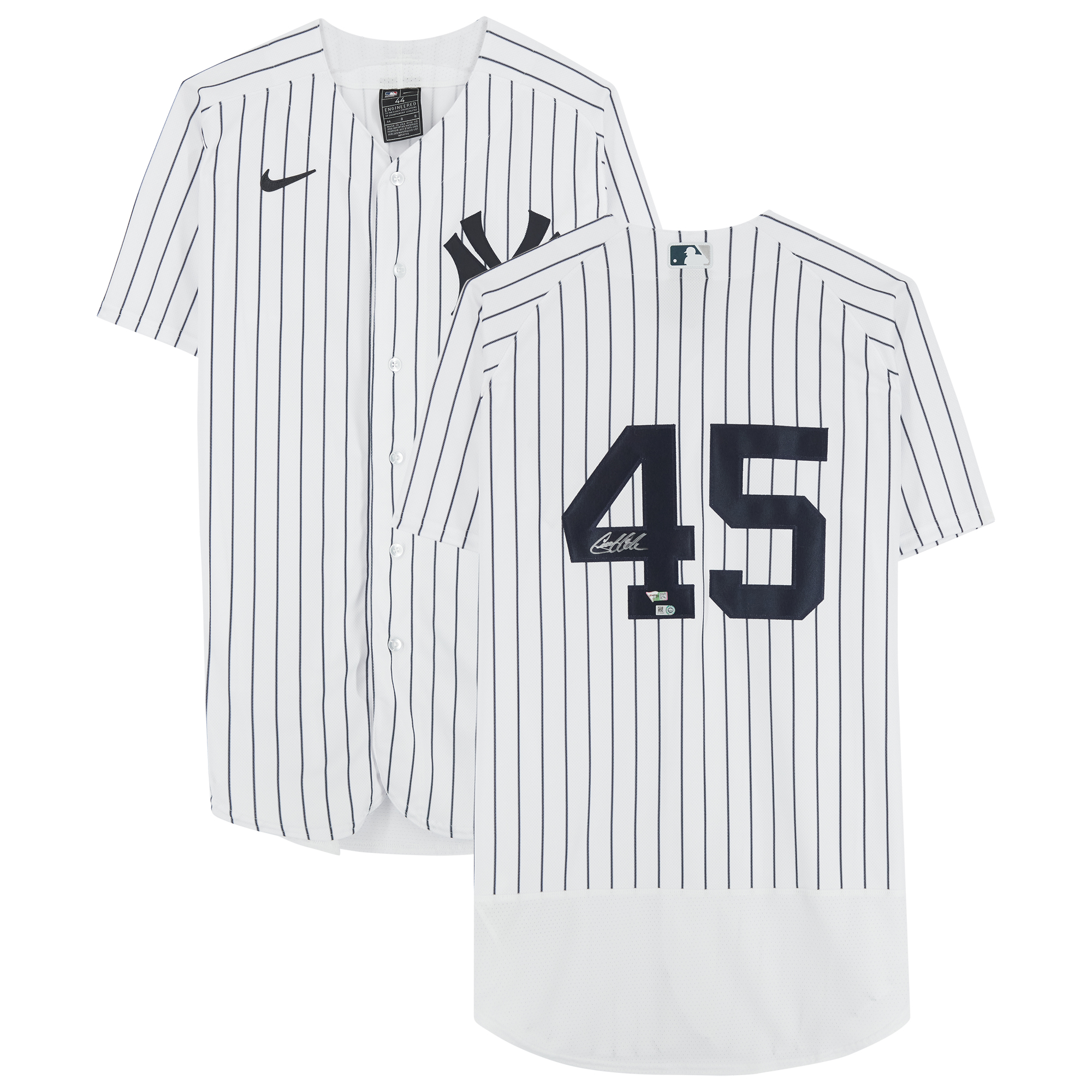 Gerrit Cole New York Yankees Autographed White Nike Authentic Jersey