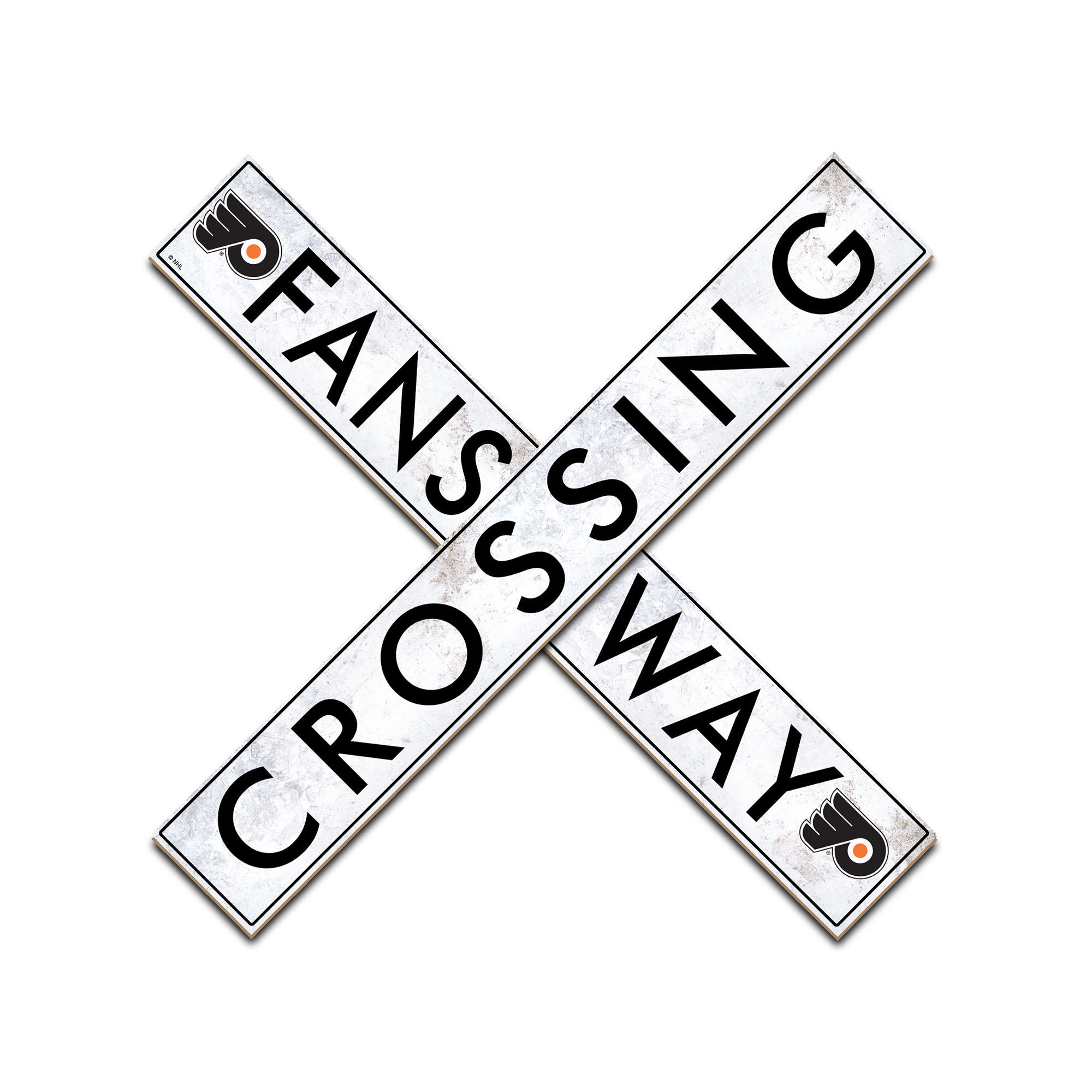 Philadelphia Flyers 48" Fans Way Crossing Sign