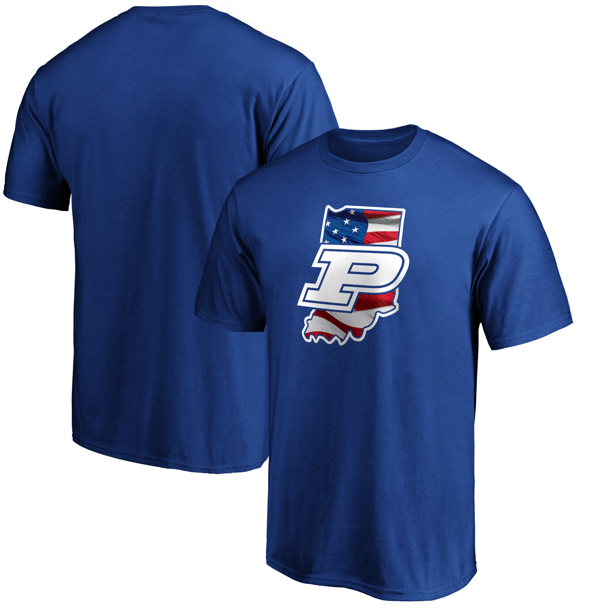 Men's Royal Purdue Boilermakers Banner State T-Shirt