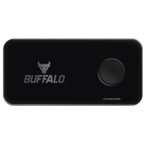 Black Buffalo Bulls 3-in-1 Glass Wireless Charge Pad