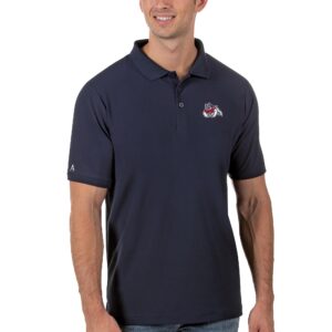Men's Antigua Navy Fresno State Bulldogs Legacy Pique Polo
