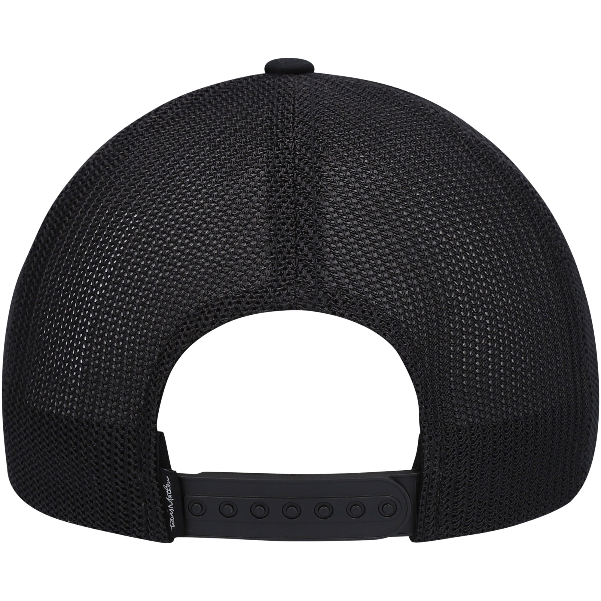 Men's Travis Mathew Black Presidential Suite Trucker Adjustable Hat - Image 9