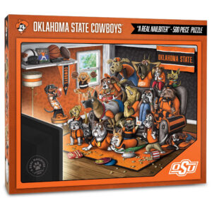 Oklahoma State Cowboys Purebred Fans 18'' x 24'' A Real Nailbiter 500-Piece Puzzle