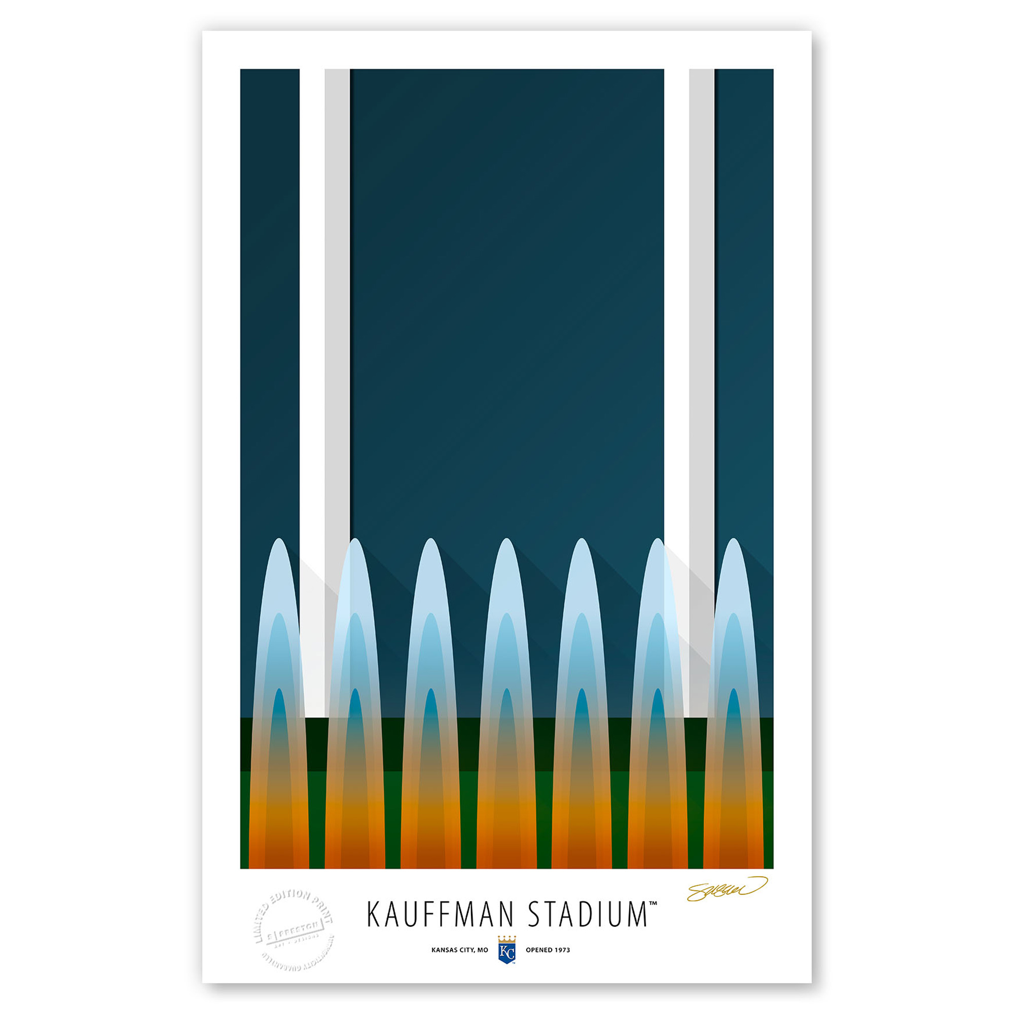 Kansas City Royals 17'' x 26'' Stadium Limited Edition Fine Art Print