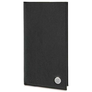 Black Navy Midshipmen Leather Passport Wallet