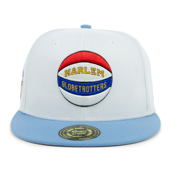 Men's Rings & Crwns White Harlem Globetrotters Fitted Hat - Image 8