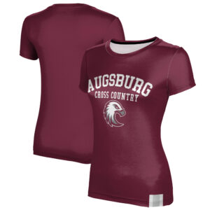 Women's Maroon Augsburg University Cross Country T-Shirt