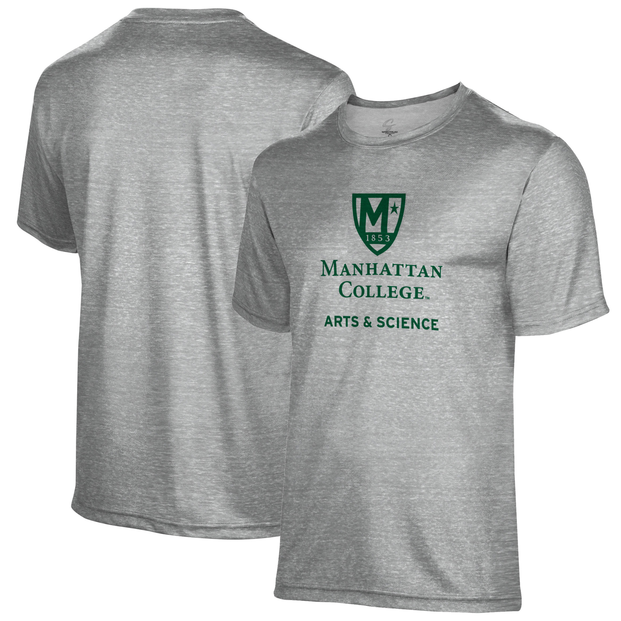 Men's Gray Manhattan Jaspers School of Science Name Drop T-Shirt - Image 2