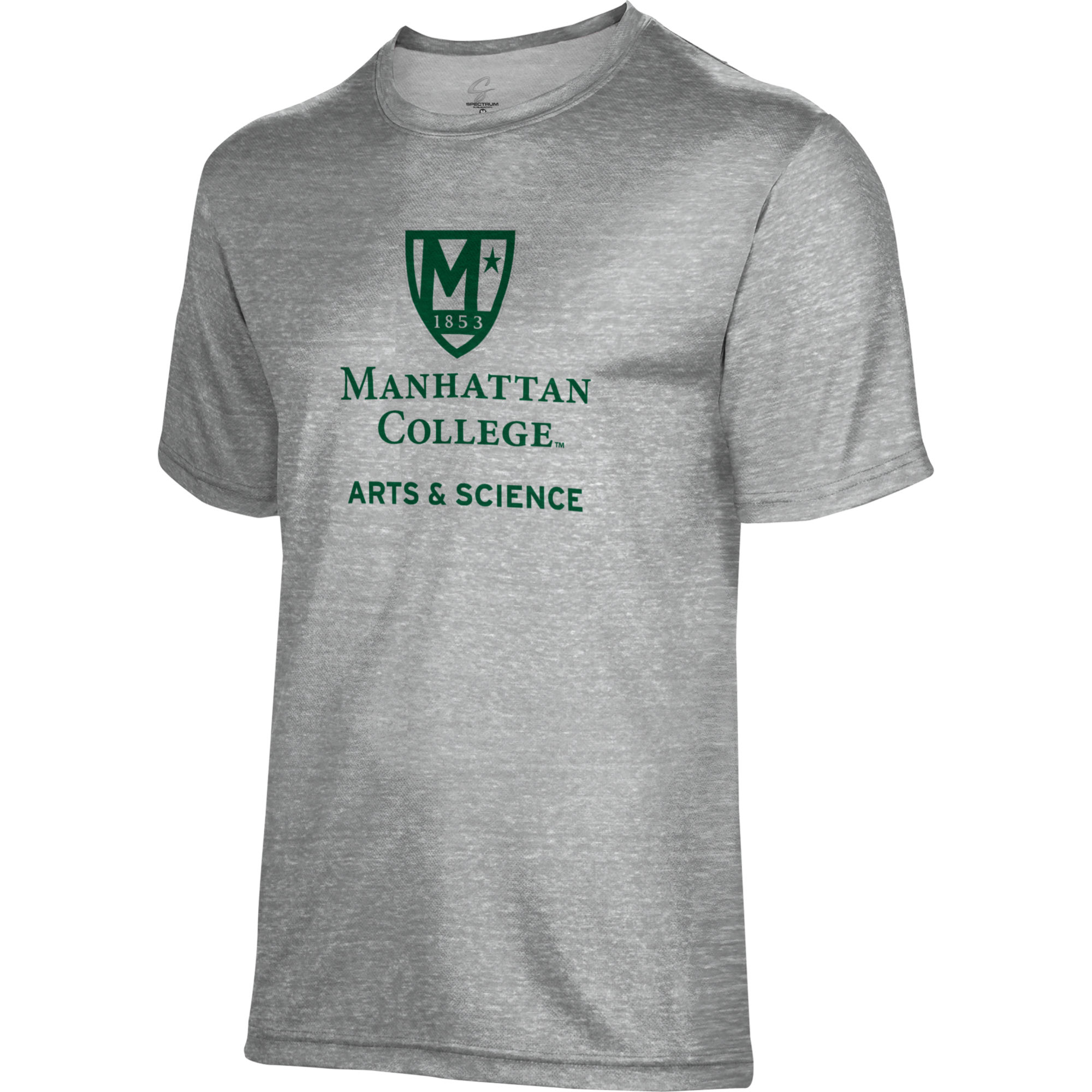 Men's Gray Manhattan Jaspers School of Science Name Drop T-Shirt - Image 6