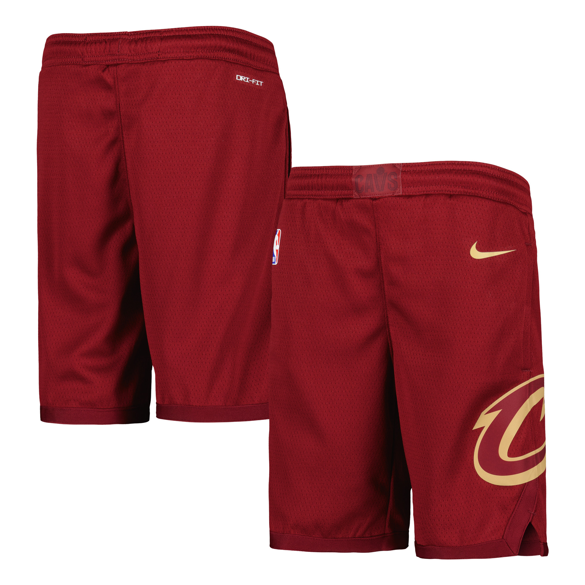 Youth Nike Wine Cleveland Cavaliers 2020/21 Swingman Performance Shorts - Icon Edition - Image 5