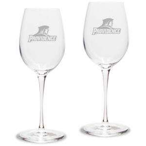 Providence Friars Team 12 oz. 2-Piece Luigi Bormioli Titanium White Wine Glass Set