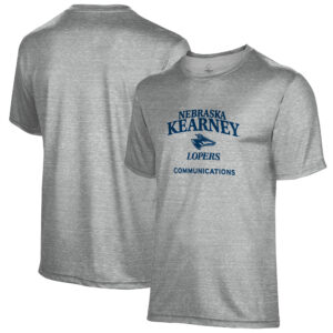 Men's Gray Nebraska-Kearney Lopers Communications Name Drop T-Shirt
