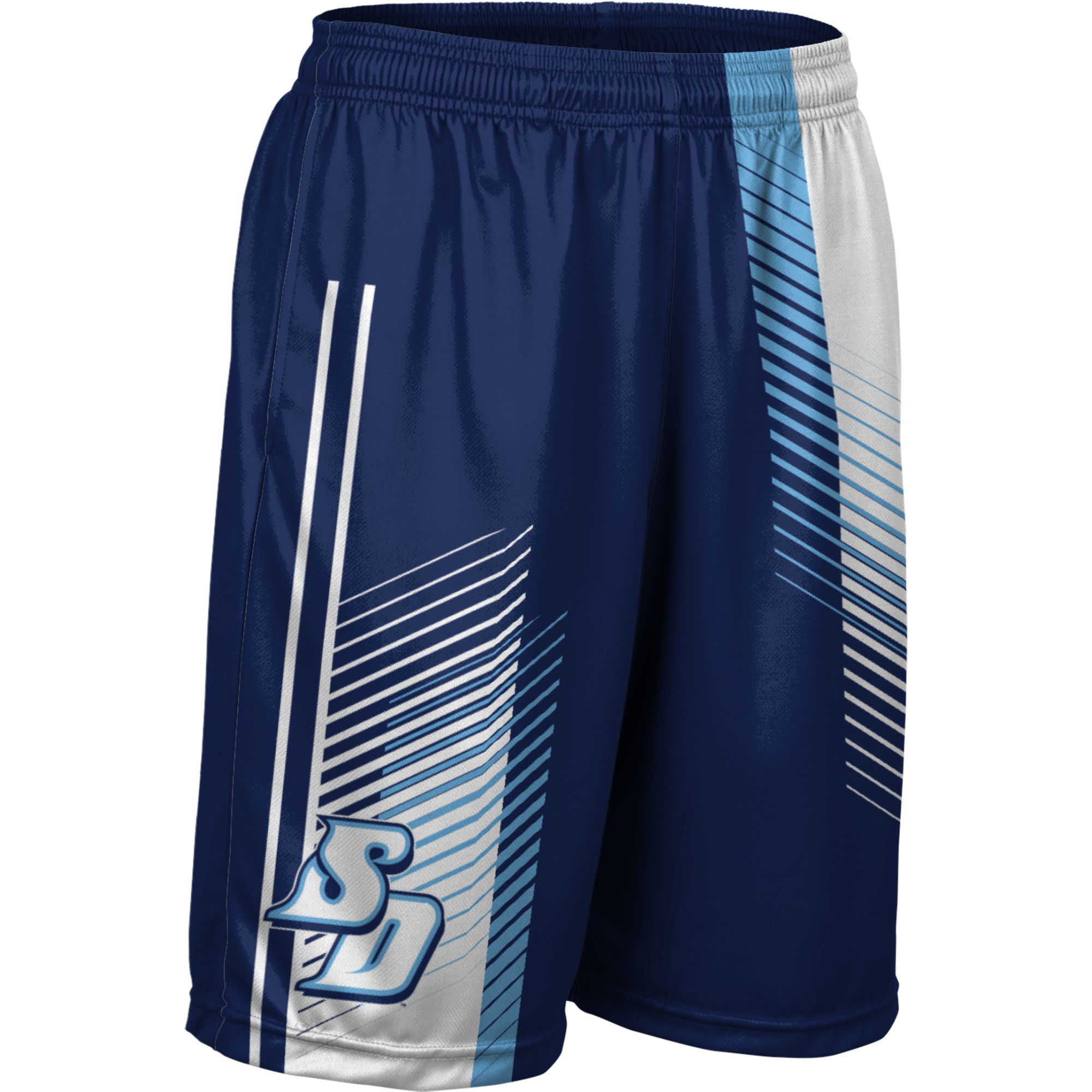 Men's Navy San Diego Toreros Pocketed Shorts - Image 6