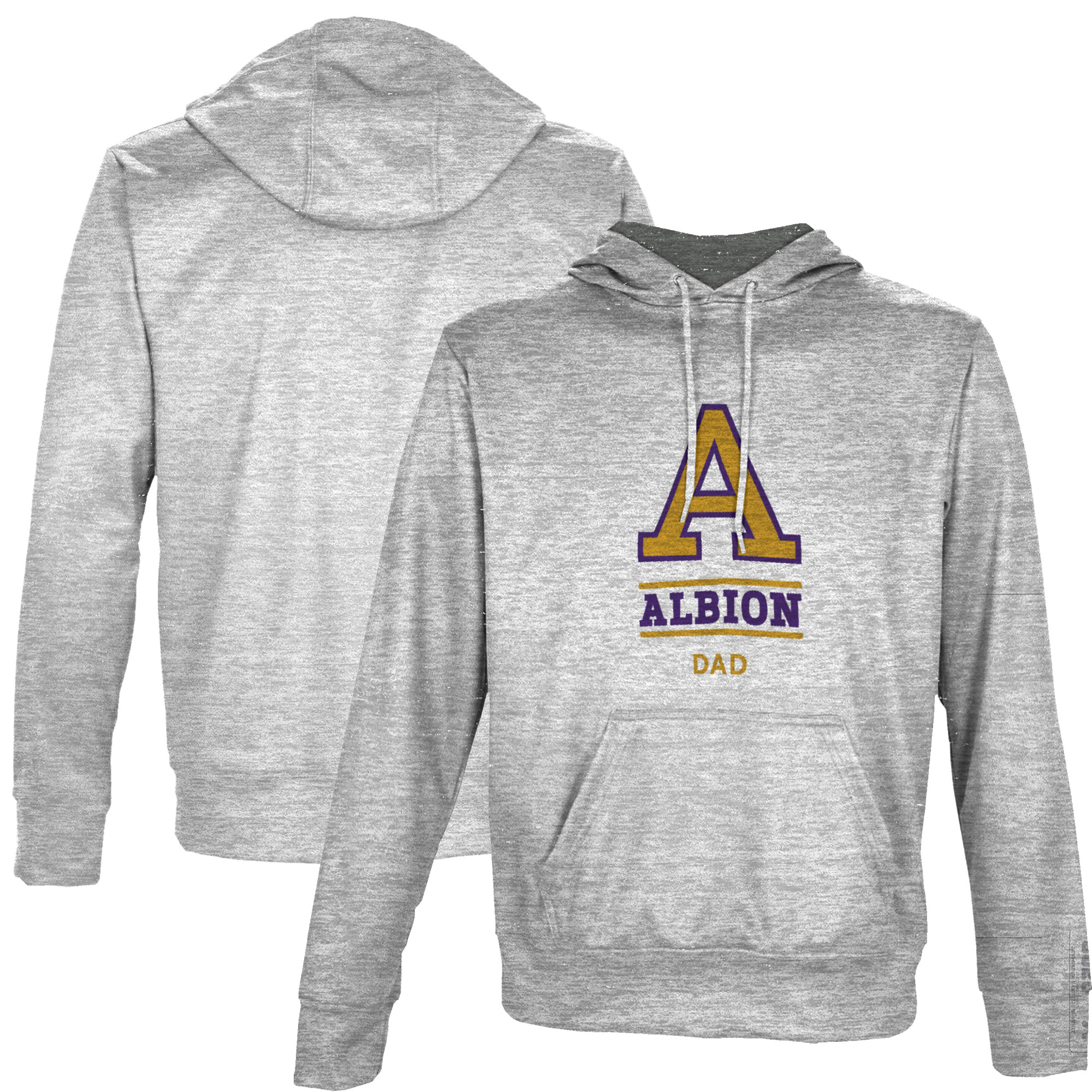 Men's ProSphere Gray Albion Britons Dad Name Drop Pullover Hoodie - Image 5