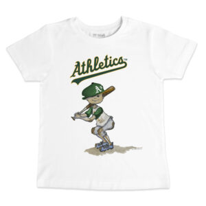 Toddler Tiny Turnip White Athletics Team Slugger T-Shirt