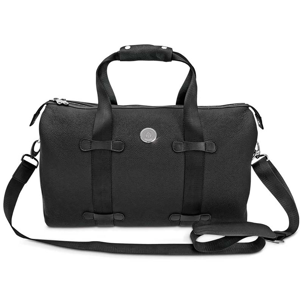Silver Texas Southern Tigers Logo Leather Overnight Bag