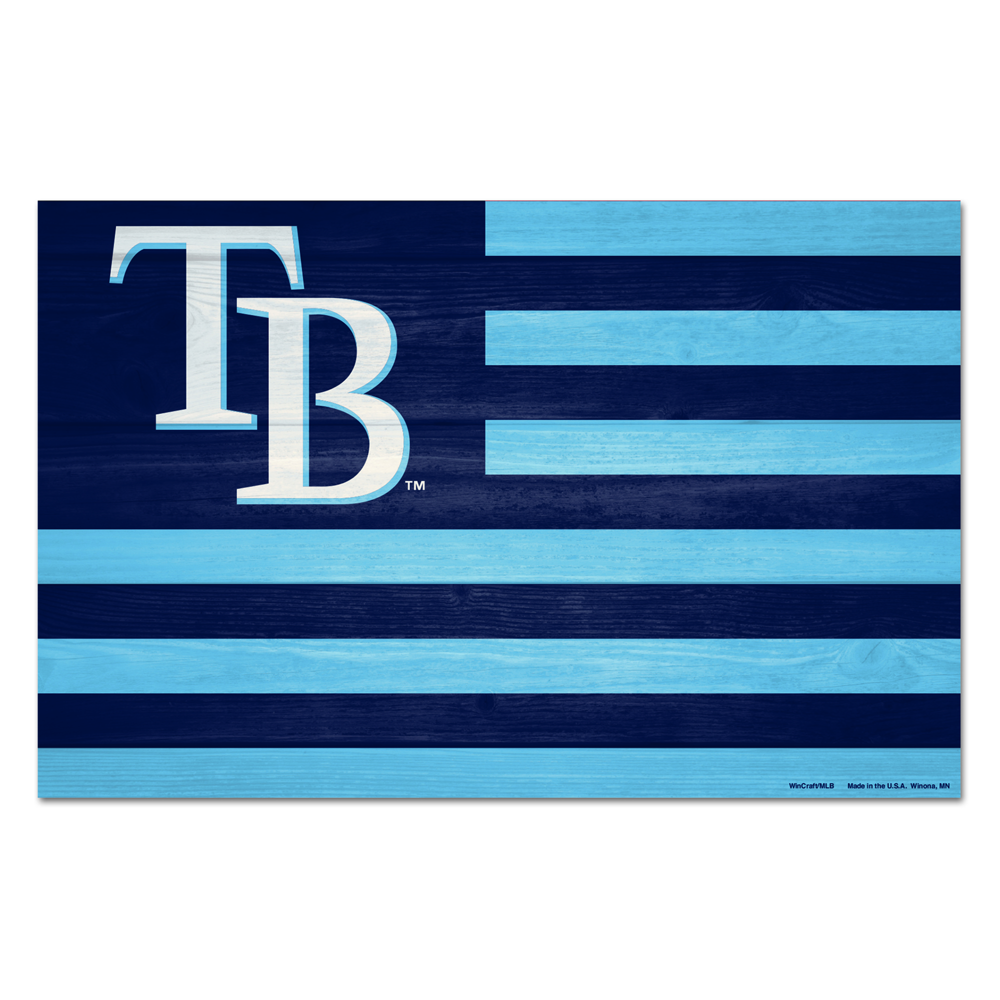 WinCraft Tampa Bay Rays 11'' x 17'' Americana Wood Sign
