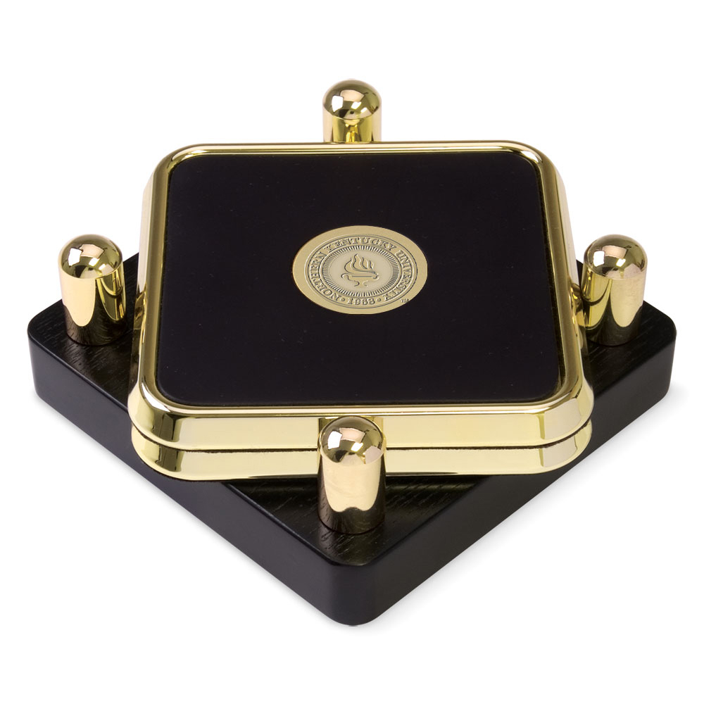 Northern Kentucky University Norse Gold 2-Piece Square Coaster Set