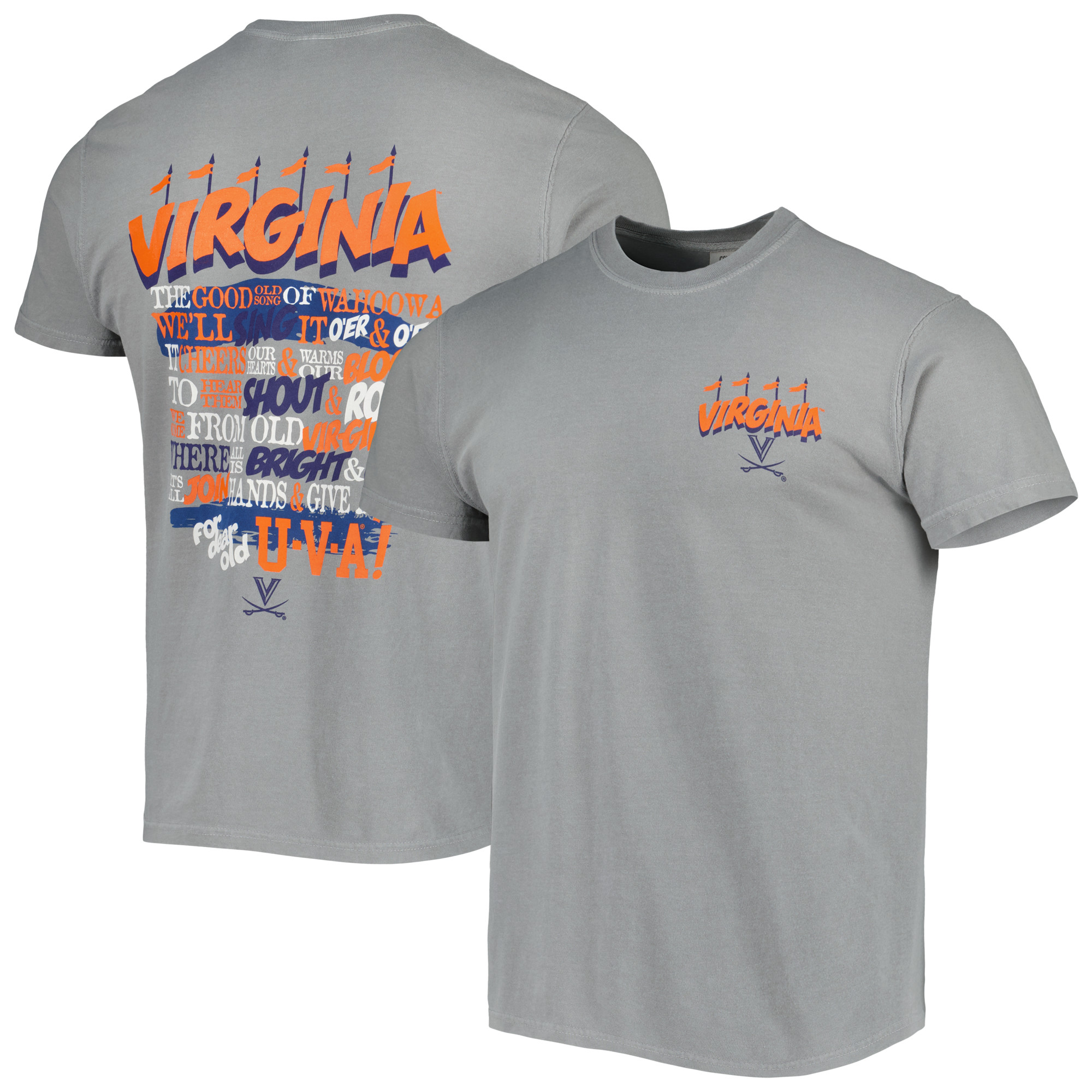 Men's Gray Virginia Cavaliers Hyperlocal T-Shirt - Image 5