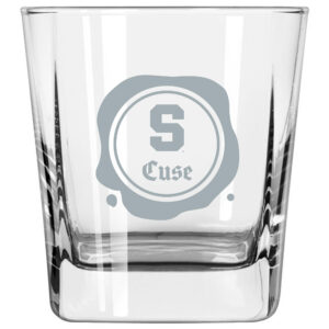 Syracuse Orange 14oz. Frost Stamp Old Fashioned Glass