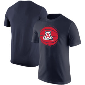 Men's Nike Navy Arizona Wildcats Basketball Logo T-Shirt