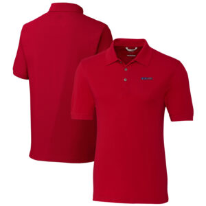 Men's Cutter & Buck Scarlet San Francisco 49ers Americana Advantage Tri-Blend Pique Polo