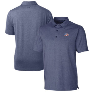 Men's Cutter & Buck Heathered Navy New York Jets Forge Stretch Polo