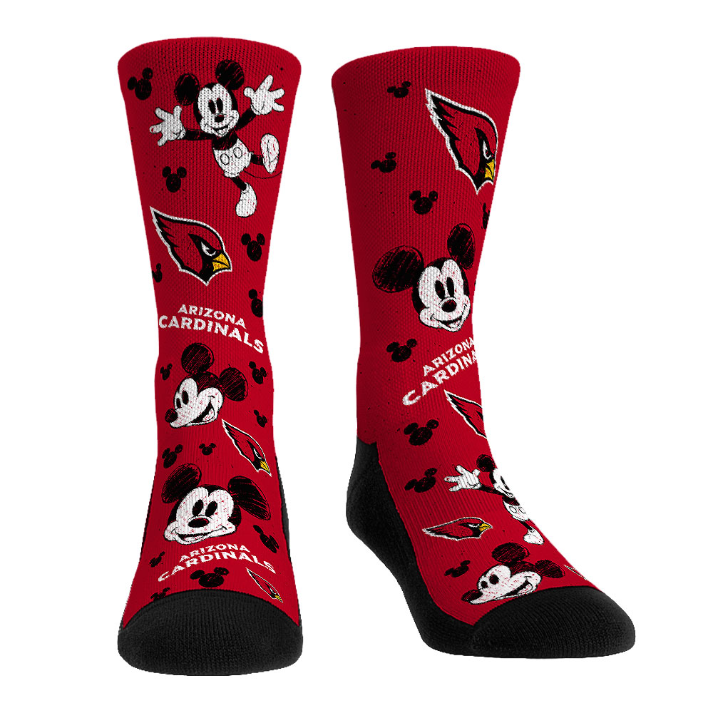 Youth Rock Em Socks Arizona Cardinals Disney Three-Pack Crew Socks Set - Image 9