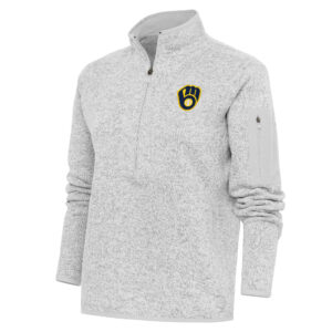 Men's Cutter & Buck Gray/White Philadelphia Phillies Virtue Eco Pique Micro Stripe Big & Tall Recycled Quarter-Zip Pullover Top
