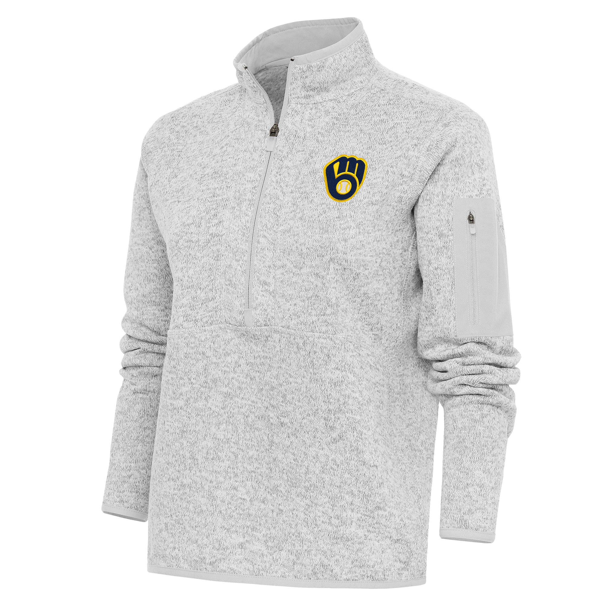 Men's Cutter & Buck Gray/White Philadelphia Phillies Virtue Eco Pique Micro Stripe Big & Tall Recycled Quarter-Zip Pullover Top