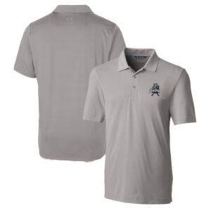 Men's Cutter & Buck Gray Utah State Aggies Forge Stretch Polo