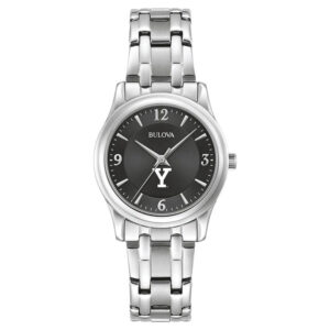 Women's Bulova Black Yale Bulldogs Corporate Collection Stainless Steel Watch