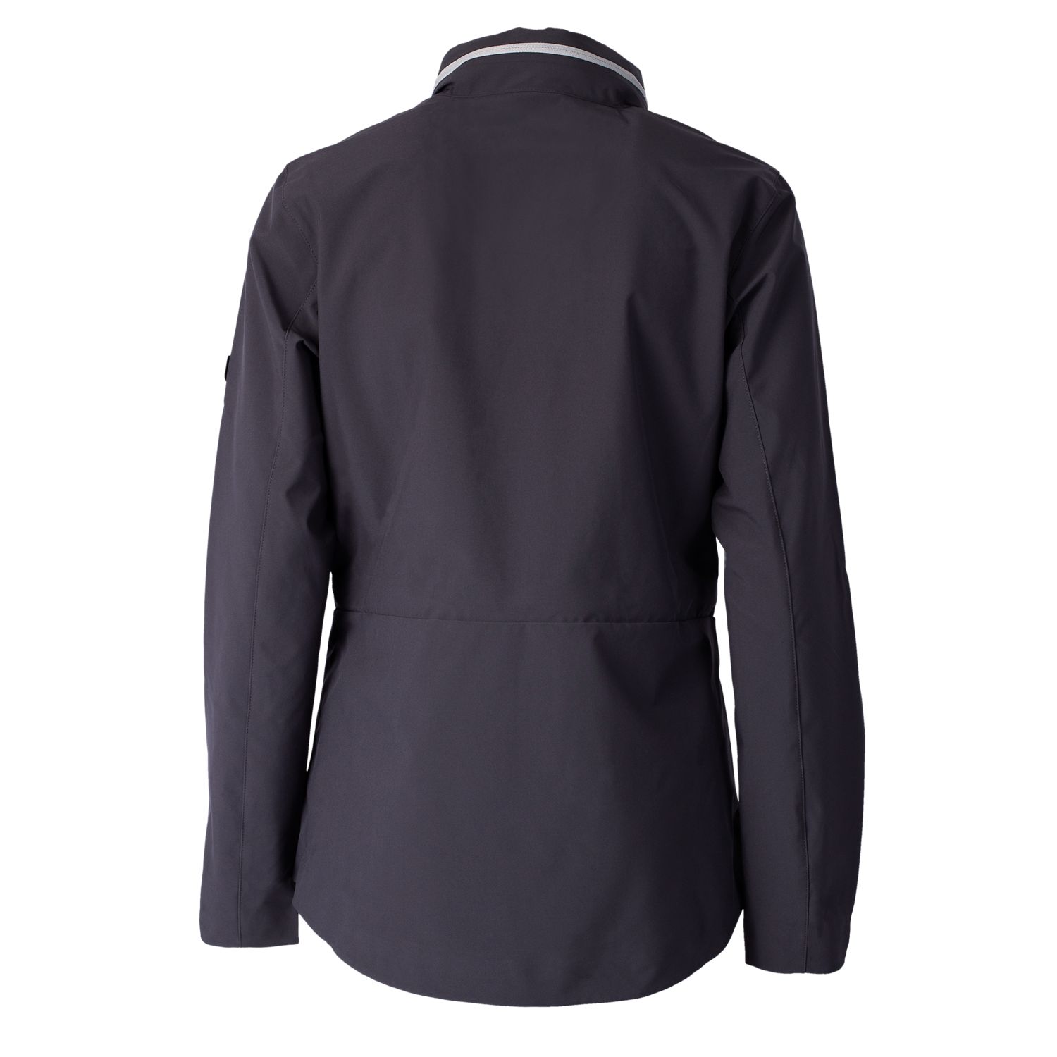 Women's Cutter & Buck Graphite Illinois Fighting Illini Vault Vapor Water Repellent Stretch Full-Zip Rain Jacket - Image 7