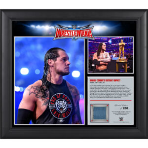 Happy Corbin Framed 15" x 17" WrestleMania 32 Collage with a Piece of Match-Used Canvas - Limited Edition of 250