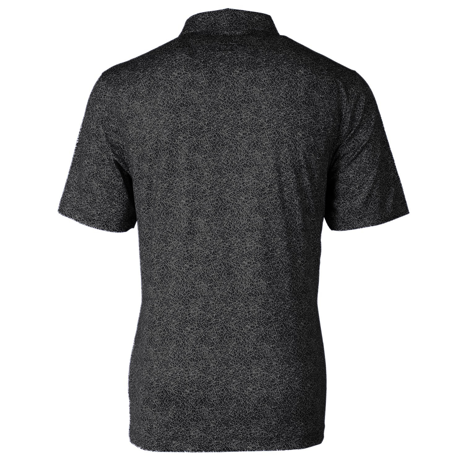 Men's Cutter & Buck Black Cincinnati Bengals Throwback Logo Pike Constellation Stretch Polo - Image 7