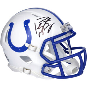 Peyton Manning Indianapolis Colts Autographed Riddell 1995-2003 Throwback Logo Speed Mini Helmet