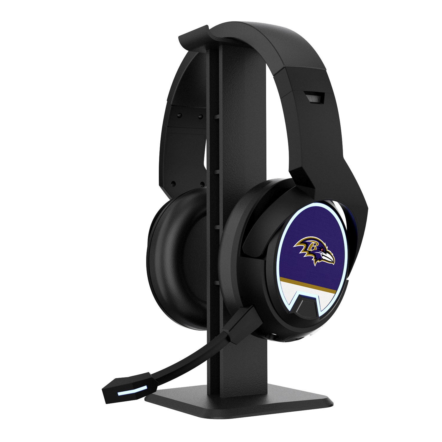 Baltimore Ravens Logo Wireless Bluetooth Gaming Headphones & Stand