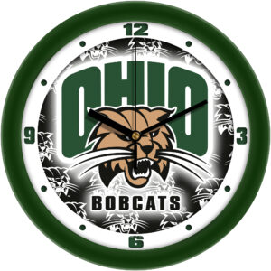 Ohio Bobcats 11.5'' Suntime Premium Glass Face Dimension Wall Clock