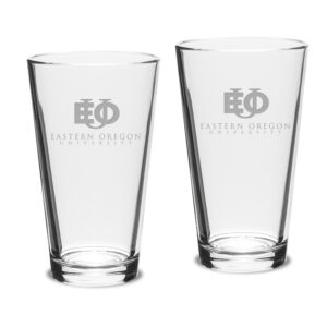 Eastern Oregon Mountaineers Team 16oz. 2-Piece Classic Pub Glass Set