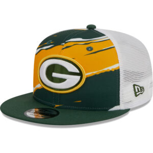 Men's New Era Green Green Bay Packers  Tear Trucker 9FIFTY Snapback Hat